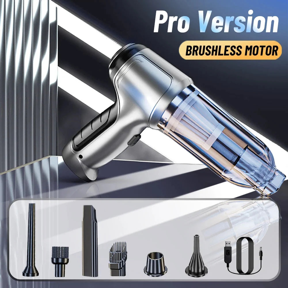 Pro brushless cordless vacuum with attachment set