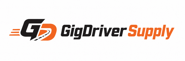 GigDriverSupply logo with black and orange lettering and a stylized road icon