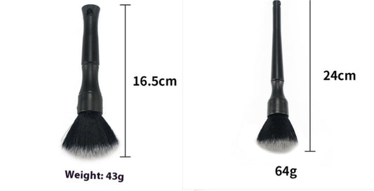 Black short and long interior detailing brushes included in the Clean Shift Kit