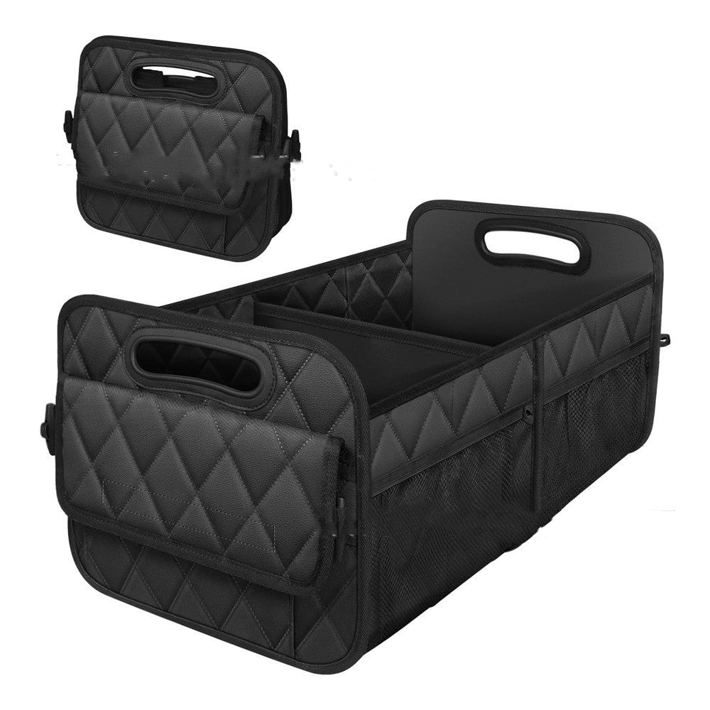 Black folding trunk organizer included in the Cargo Shift Kit
